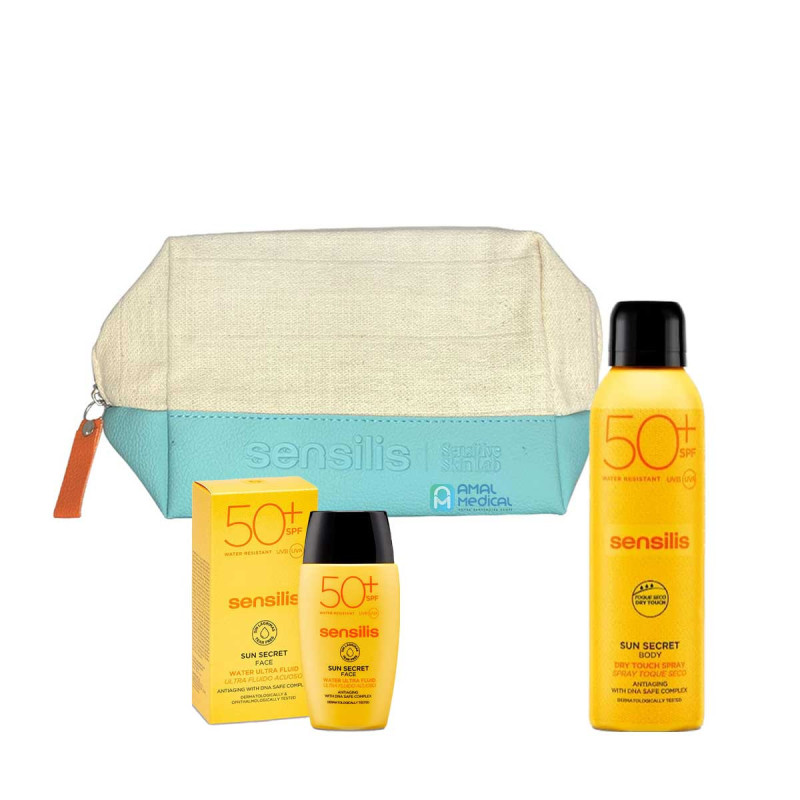 Solaire Sensilis Peaux Normales À Mixtes Ultra-Fluid Spf 50 + Spray Solaire +