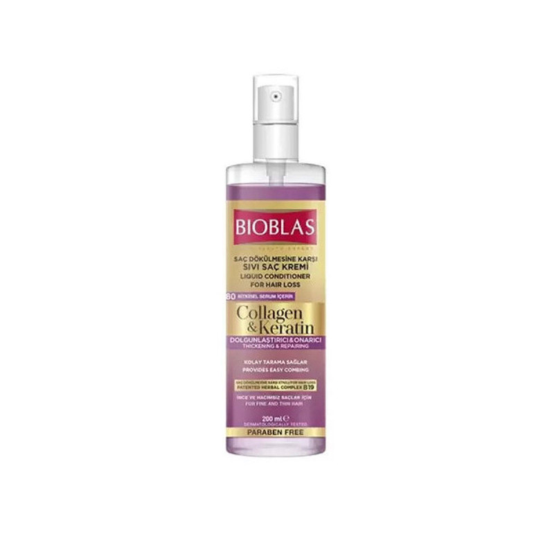 Bioblas Après Shampoing Liquide Au Collagène À La Kératine