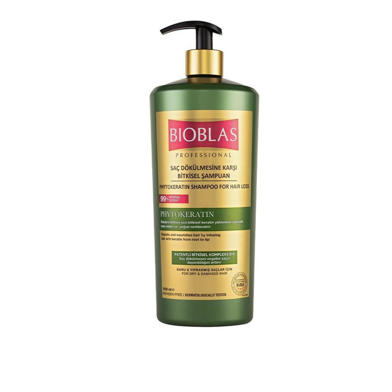 BIOBLAS Shampoing Phytokeratin Réparateur Anti-Chute 1L