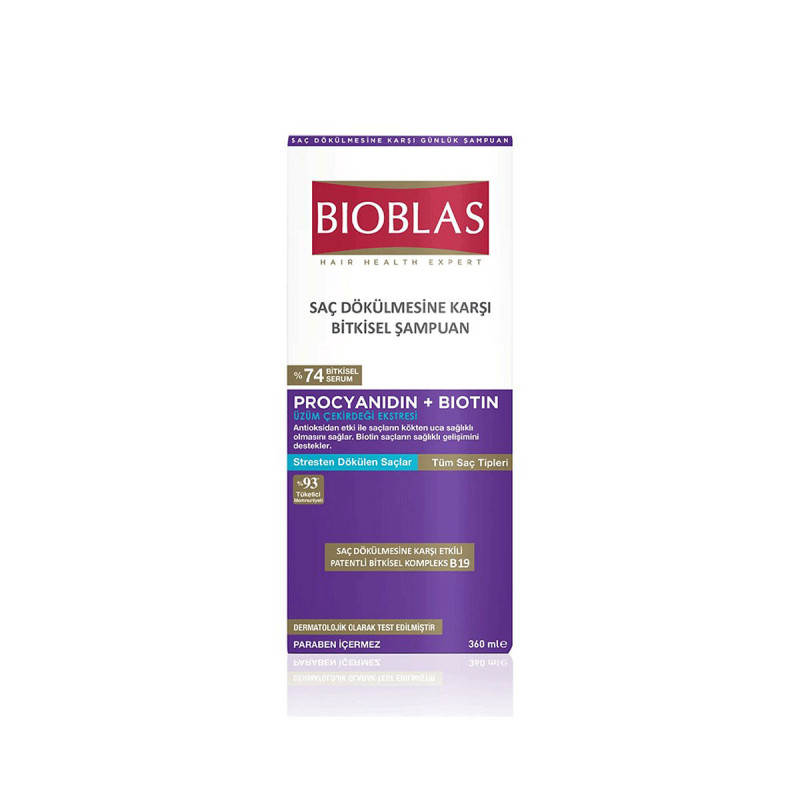 Bioblas Shampoing Anti-Chute Anti-Stress Procyanidin Biotin