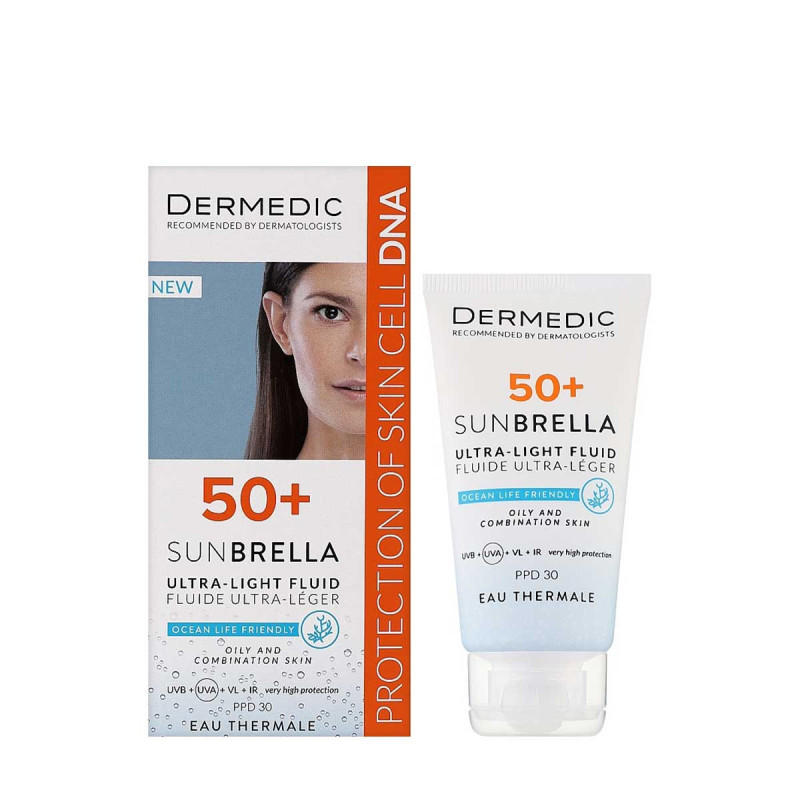 Dermedic Sunbrella Ecran Solaire Invisible Peaux Mixtes À Grasses