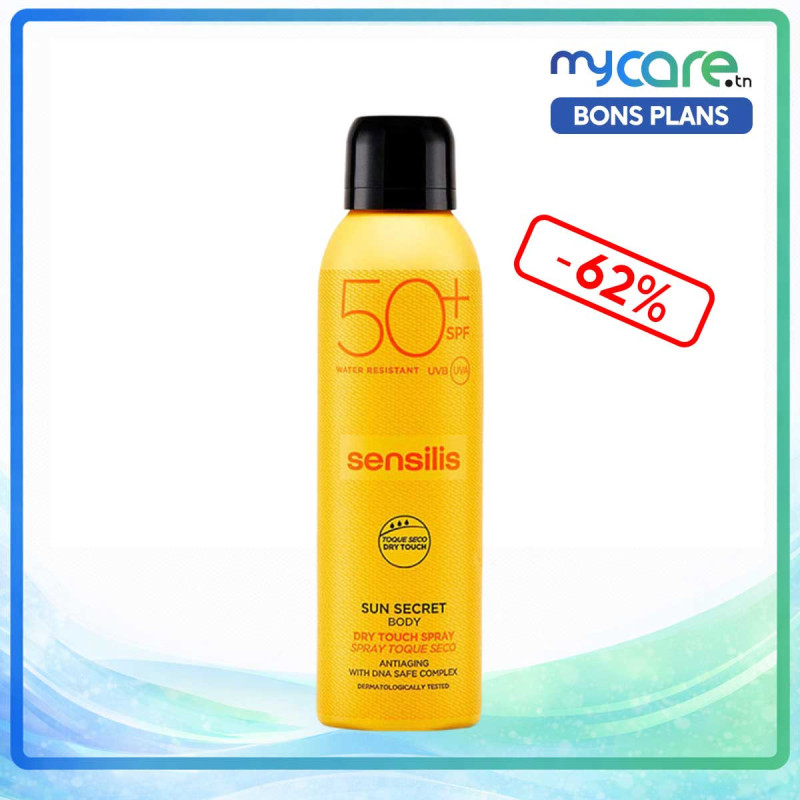 Sensilis Spray Solaire Pour Le Corps Toucher Sec Spf 50+