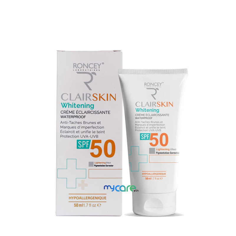 Roncey Clairskin Solaire Éclaircissante Effet Bonne Mine Spf50+