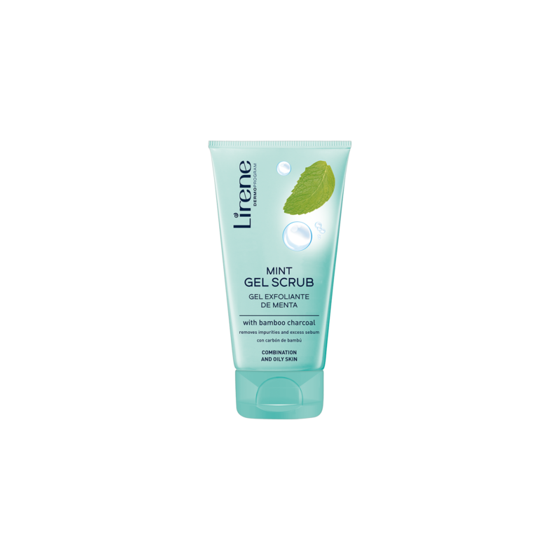 Lirene Gel Nettoyant Exfoliant Au & Charbon De Bambou