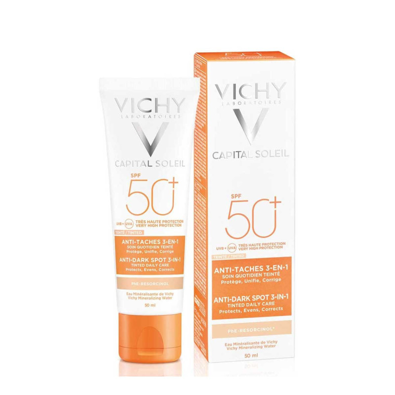 Vichy Capital Soleil Soin Teinté Anti-Tâches 3-En-1 SPF50+