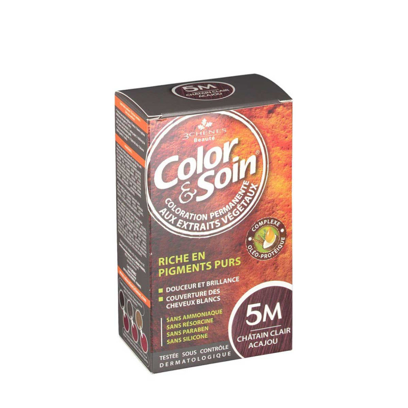 Chênes Color & Soin Coloration Cheveux Châtain Clair Acajou 5M