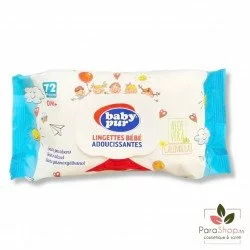 BABY PUR LINGETTES BEBE ADOUCISSANTES 0M+ 72 PIECES
