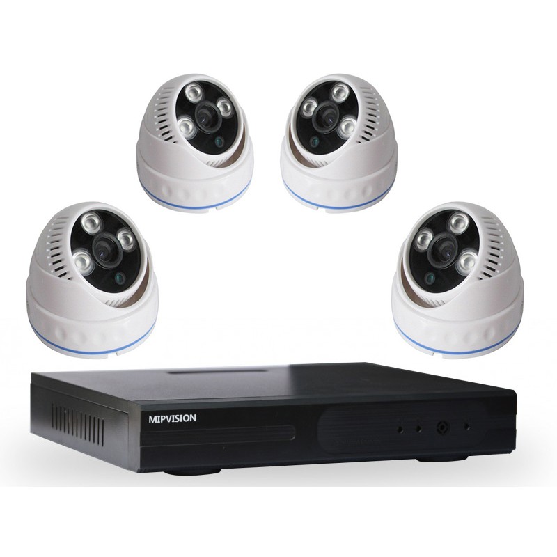 DVR AHD 4 canaux + 4 Caméras MIPVISION Internes 2MP
