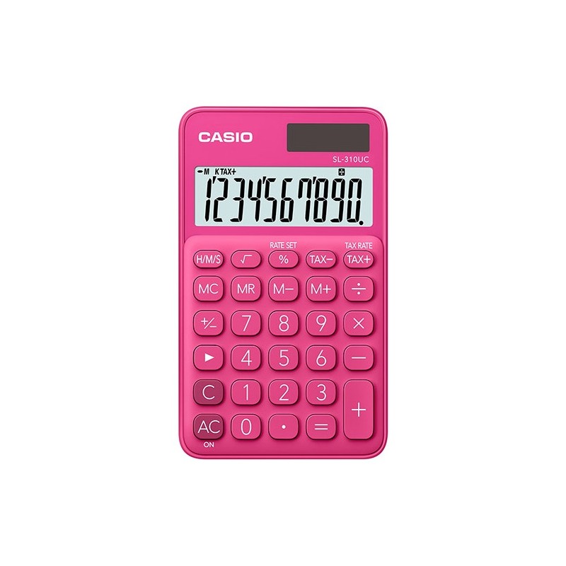 Calculatrice de poche 10 chiffres Casio SL-310UC-RD