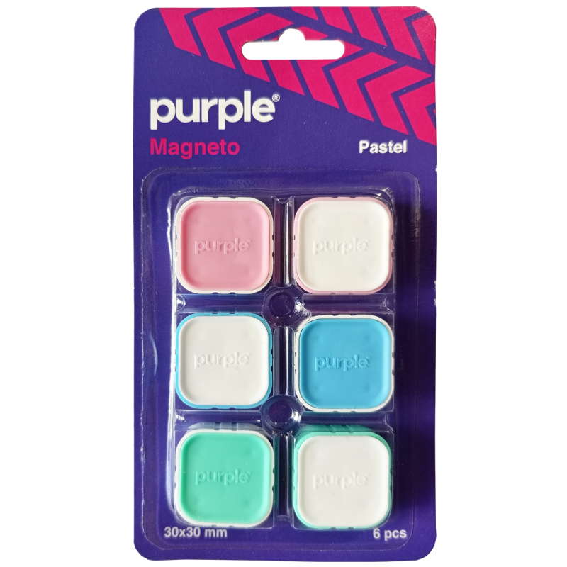 Vivo 6 Aimants Blister POUR Tableau MAGNÉTIQUE 30 mm Pastel