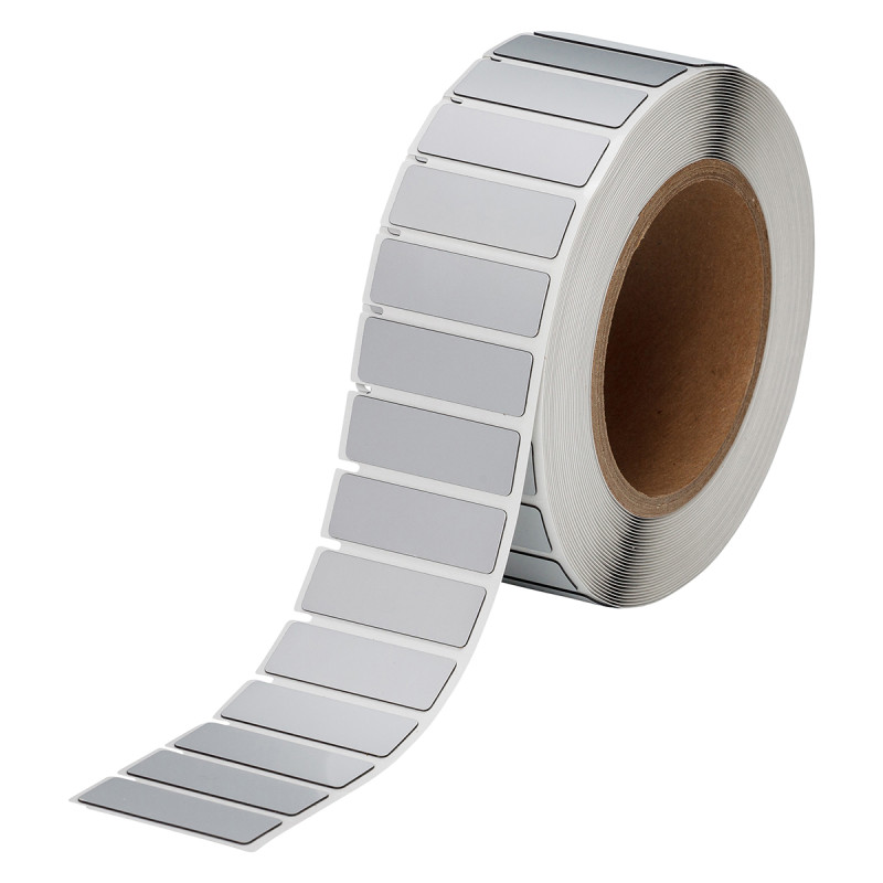 ROULEAU DE ÉTIQUETTES ARGENTÉES ADHÉSIVES 40 x 20 CM
