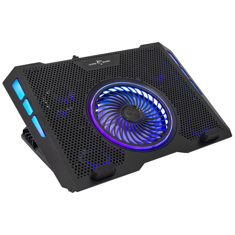 White Shark COOLING PAD GCP-13 AURORA 5 ventilateurs RGB