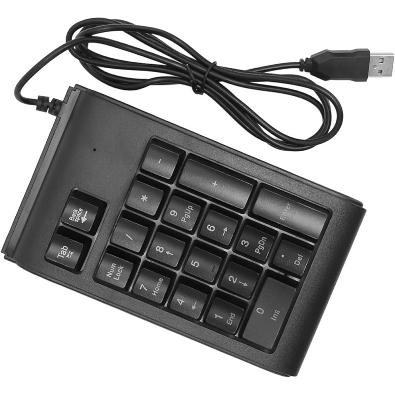 Pavé numérique JEDEL Filaire USB Portable pour Ordinateur Portable