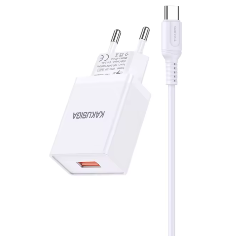 Chargeur KAKUSIGA KSC 931Avec câble USB-C 3A 10 W