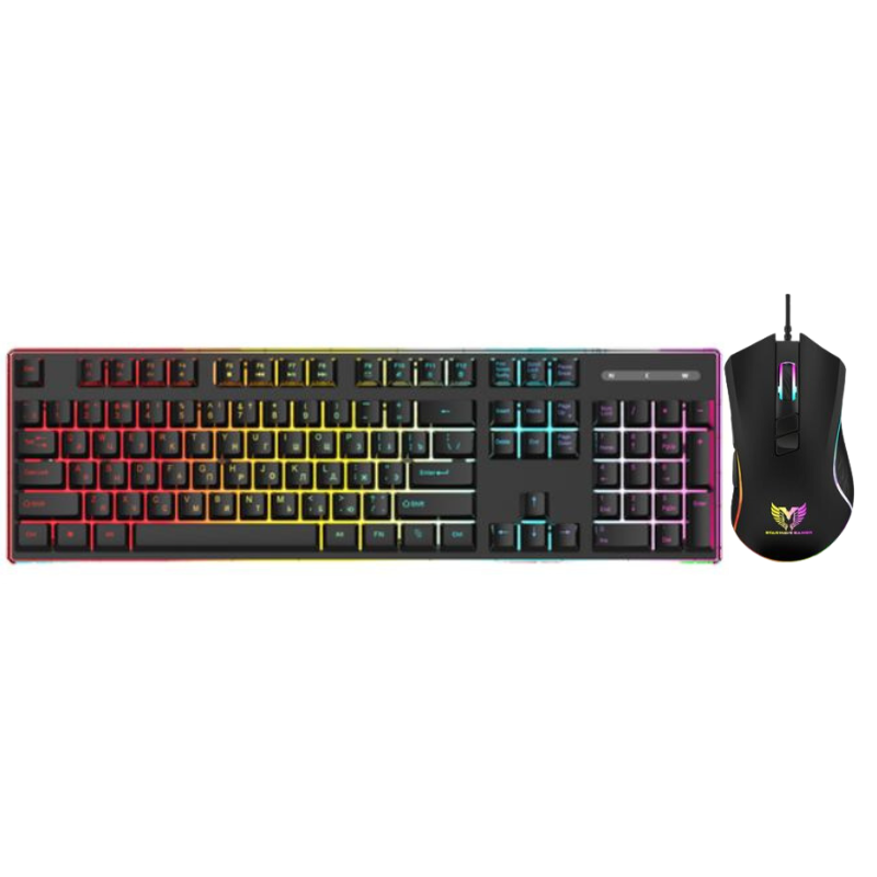CLAVIER SOURIS GAMER FILAIRE STAR WAVE GCM1090 RGB