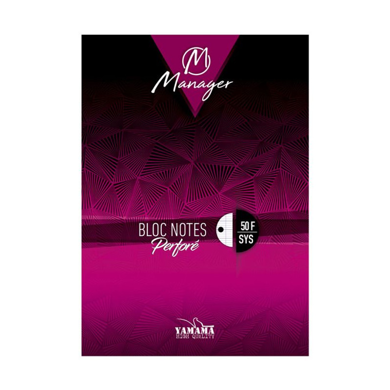 Bloc Note YAMAMA Manager 50 feuilles GM Seyès Perfor