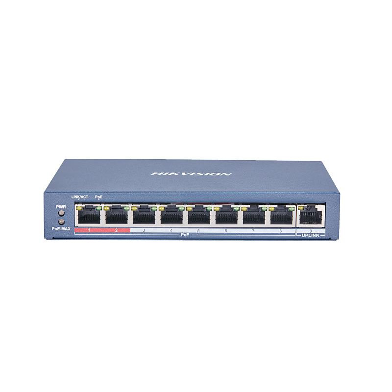 Switch HIKVISION DS-3E0109P-E-C 8 Port Poe Fast Ethernet Mbps