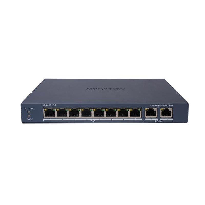 Switch HIKVISION DS-3E1510P-EI 8 Port Gigabit Smart POE 1 RJ45 uplink 1 SFP