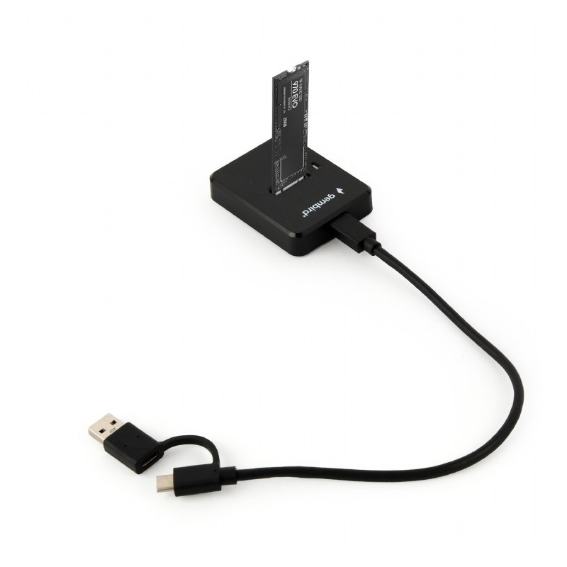 Station d'accueil Gembird pour disque SSD M.2 SATA NVME USB Type-C de bureau