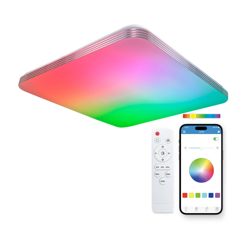 SmartLED KSIX Plafonnier Twilight, RGBIC +CCT, 47,5 cm, 7.700 lm
