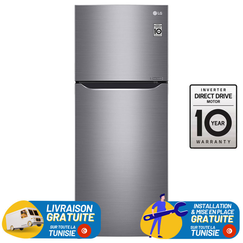 LG GL-C252SLBB No Frost 234L Smart Inverter + Livraison + Mise en Place