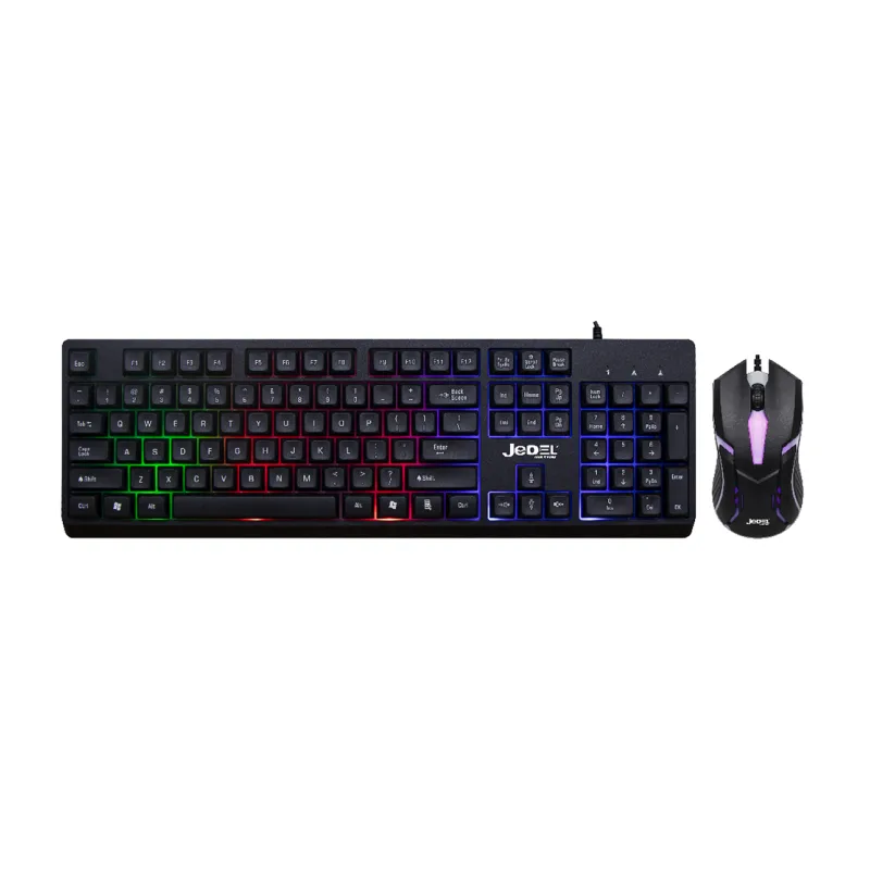 clavier souris Gaming filaire JEDEL GK106 RGB