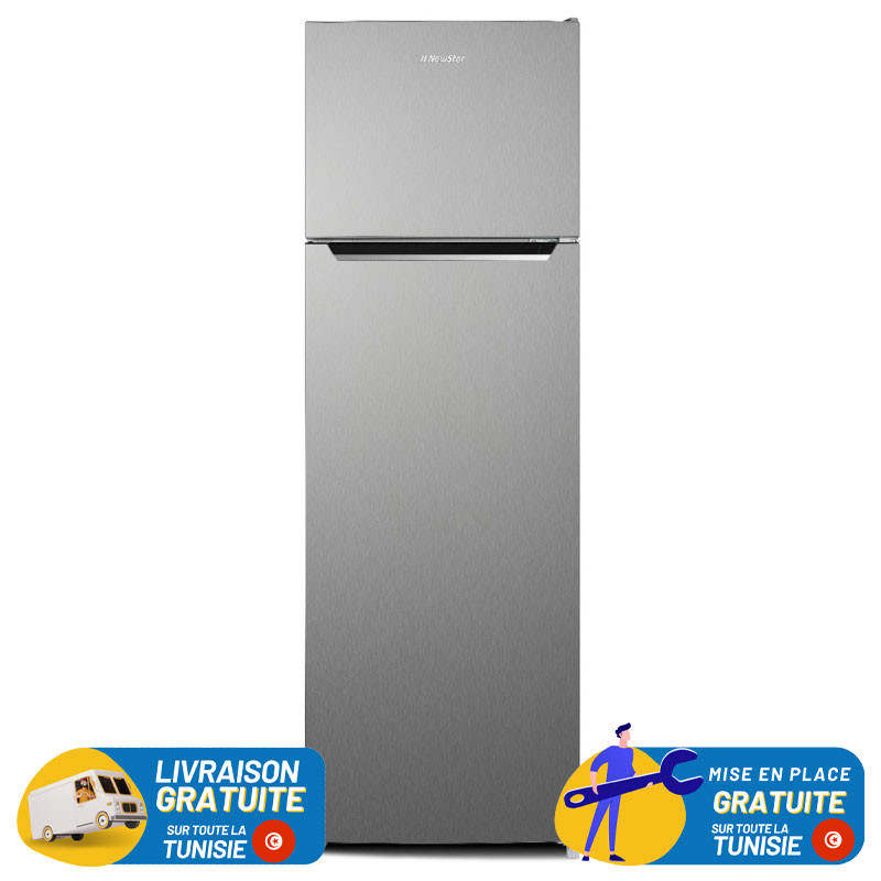 NEWSTAR De Frost Double Portes 265 Litres INOX