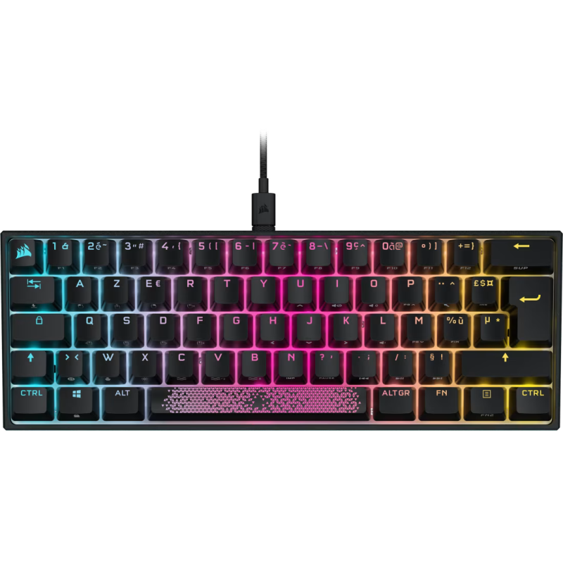 Corsair Clavier gaming mécanique AZERTY K65 RGB MINI 60% CHERRY MX