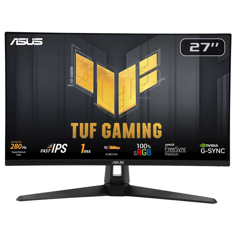 ASUS ECRAN TUF GAMING VG279QM1A 27" FHD 280Hz FAST IPS HDMI DP USB HAUT PARLEUR