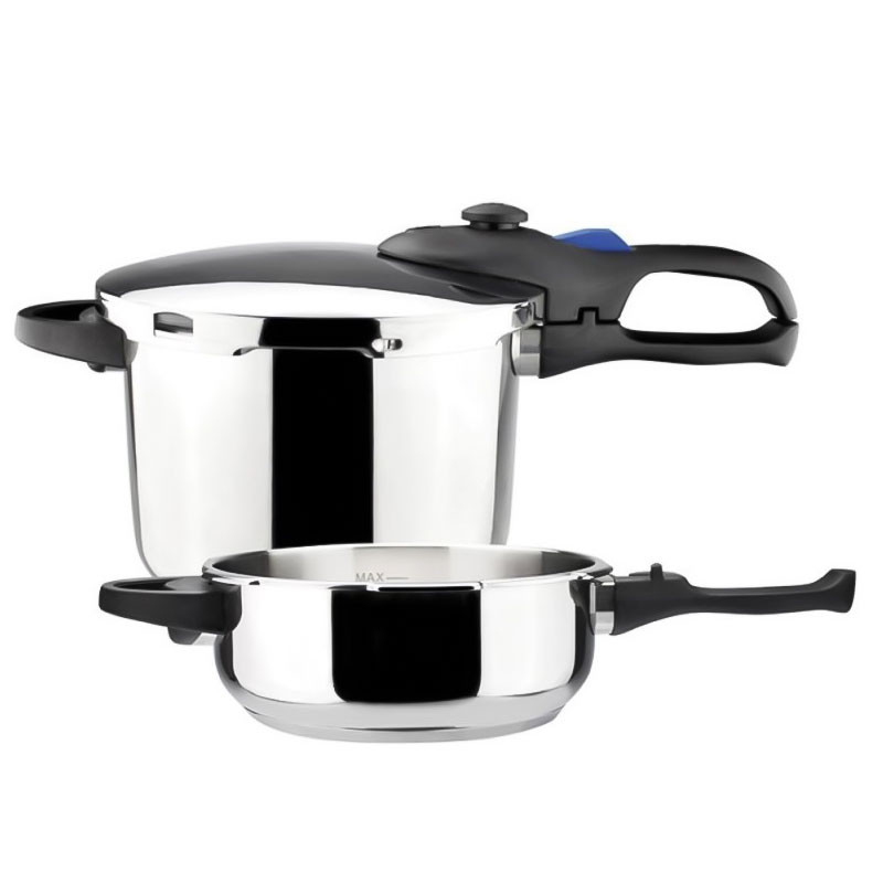 Autocuiseur MAGEFESA Favorit Inox 6 Litres + 3 Litres Argent