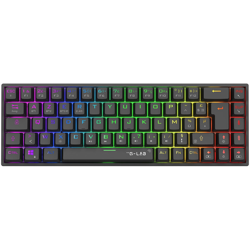 Clavier gaming Double Mode RGB G-LAB KEYZ-TITAN-B-WL-FR