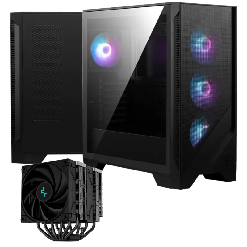 DeepCool Boîtier Gaming Moyen Tour MSI MAG FORGE 320R AIRFLOW ATX ARGB