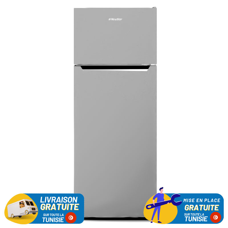 NEWSTAR De Frost Double Portes 211 Litres Drak inox