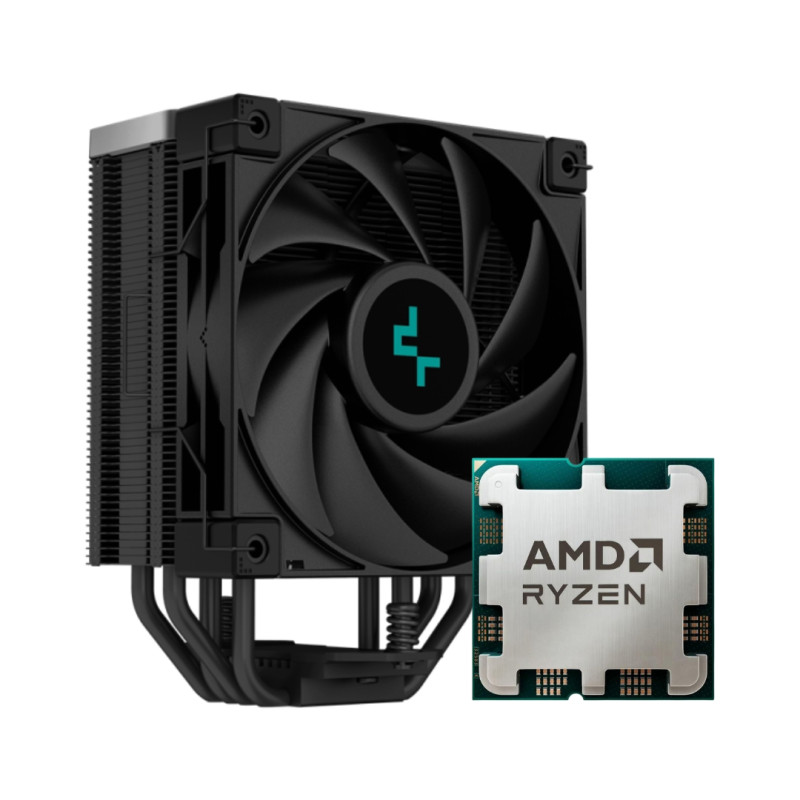 DeepCool Processeur AMD Ryzen 5 5500GT + Ventilateur de processeur AK400 ZERO DARK