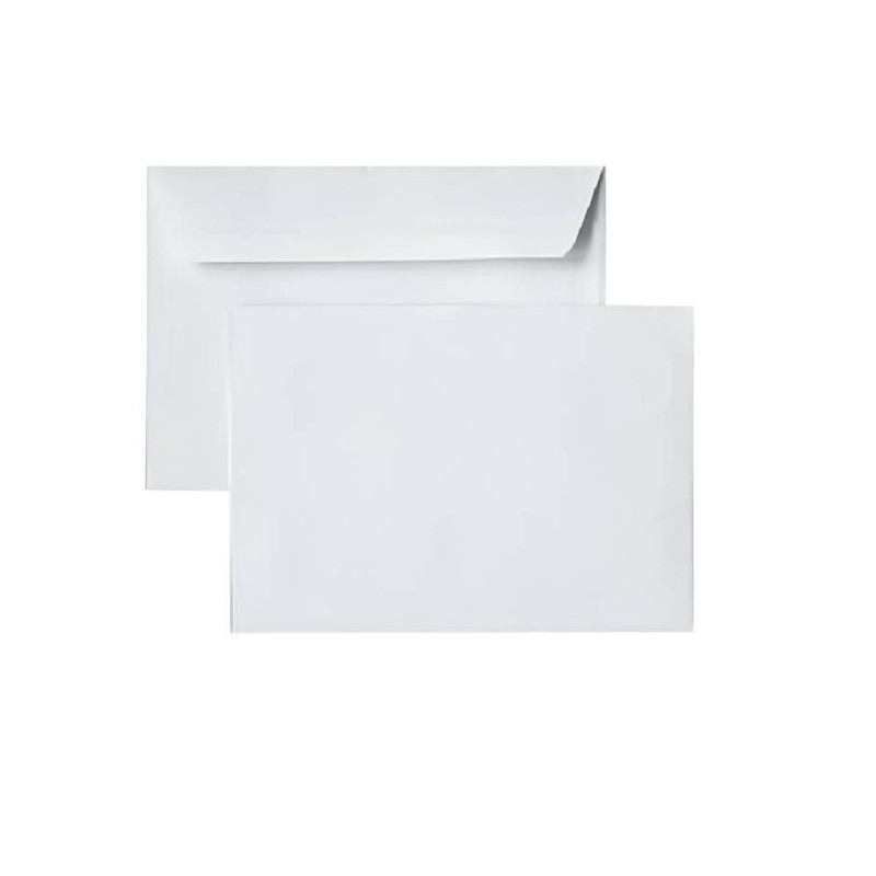 Paquet de 500 Enveloppes PIGNA Blanches 162 x 229 mm Strip 80gr