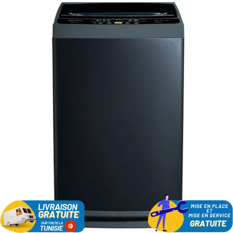 Biolux Lave linge Top MTOP11S 11 Kg Acier MTOP11S