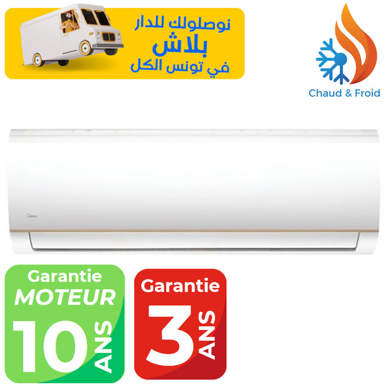 Midea 12000 BTU INVERTER CHAUD & FROID Garantie 3 ans