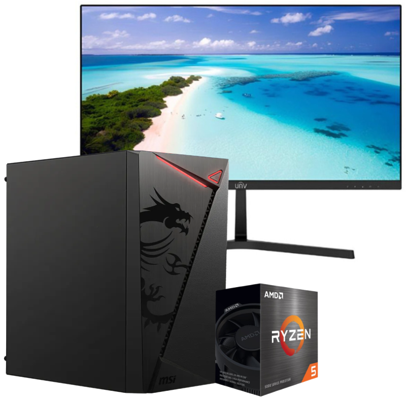 Setup Gamer Special Pc de Bureau Gaming Ryzen 5 5600GT Vega
