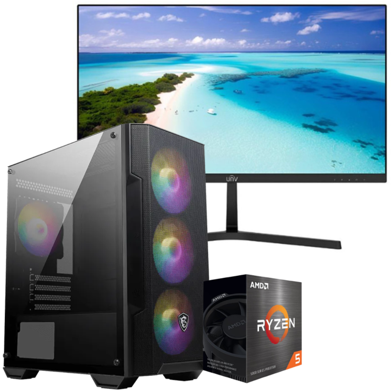 Setup Gamer Special Pc de Bureau Gaming Ryzen 5 5600GT Vega