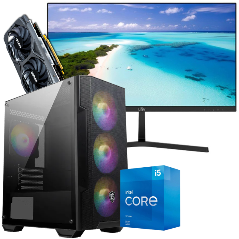 Setup Gamer Special Pc de Bureau Gaming i5-11400F GTX 1650