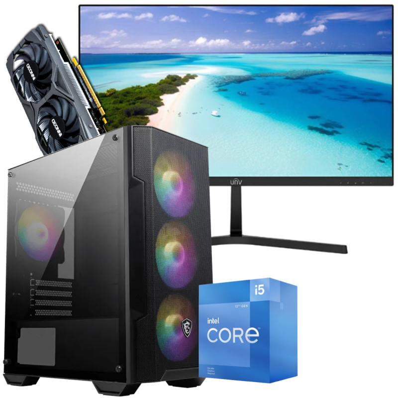 Setup Gamer Special Pc de Bureau Gaming i5-12400F GTX 1650