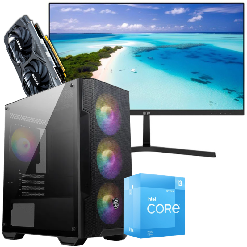 Setup Gamer Special Pc de Bureau Gaming i3-12100F GTX 1650