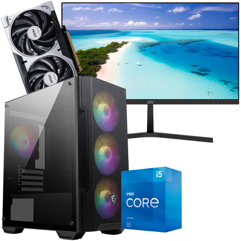 Setup Gamer Special Pc de Bureau Gaming i5-11400F RTX 5060